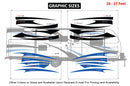 Replacement graphics decals for RVs Travel Trailer (kit RG15003)