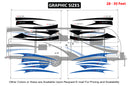 Replacement graphics decals for RVs Travel Trailer (kit RG15003)