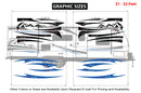 Replacement graphics decals for RVs Travel Trailer (kit RG15004)