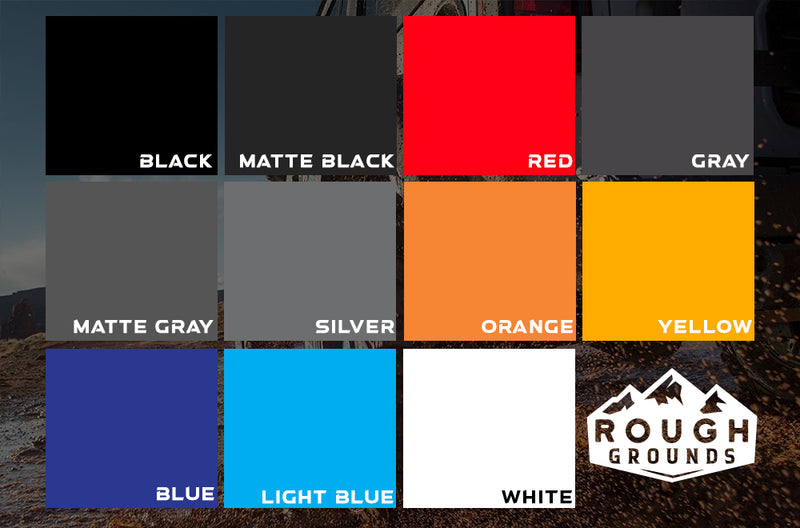 Rocker panel side stripes decals graphics compatible with Chevrolet Silverado 2014-2018
