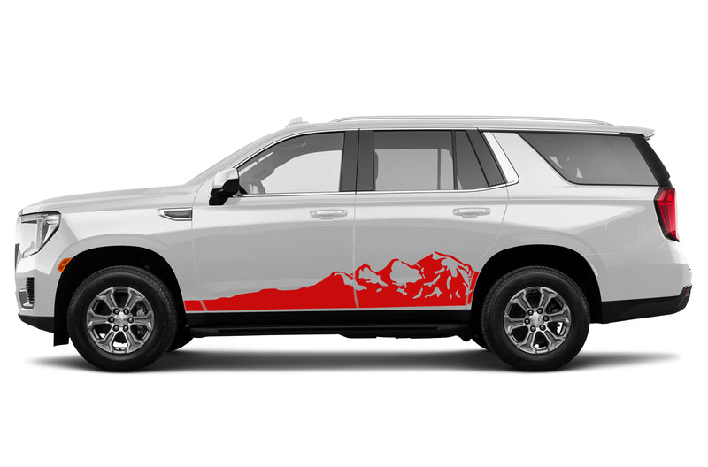 Adventure mountains side graphics decals for GMC Yukon