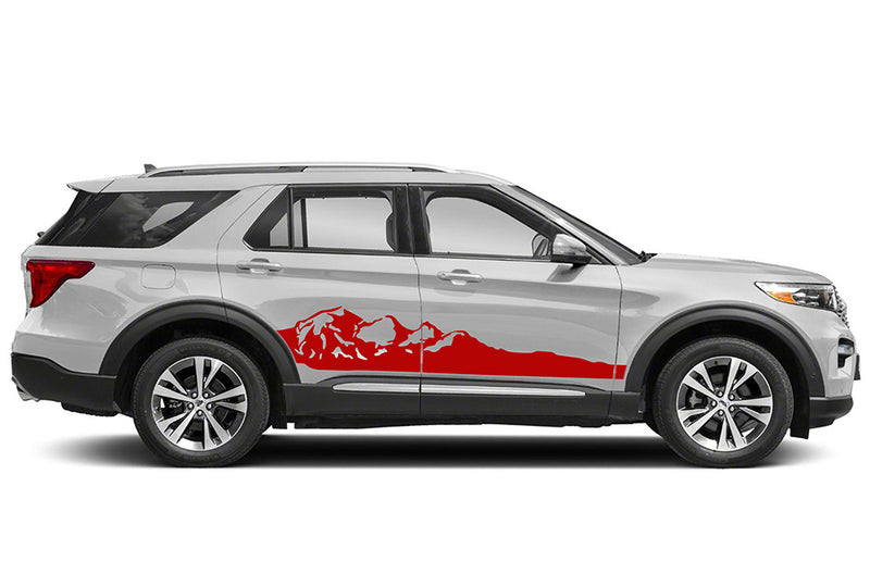 Adventure mountains side graphics decals for Ford Explorer