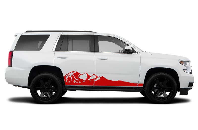 Adventure mountains side graphics decals for Chevrolet Tahoe 2015-2020