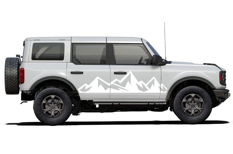 Adventure mountains side graphics decals compatible with Ford Bronco