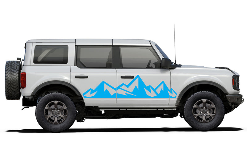 Adventure mountains side graphics decals compatible with Ford Bronco