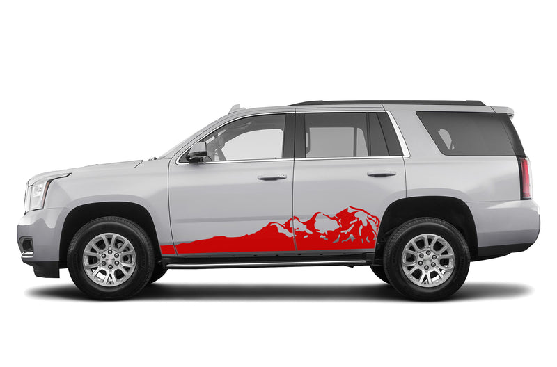 Adventure mountains side graphics decals for GMC Yukon 2015-2020