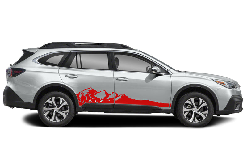 Adventure mountains side graphics decals for Subaru Outback