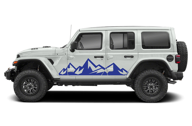 Adventure mountains side graphics decals compatible with Wrangler JL