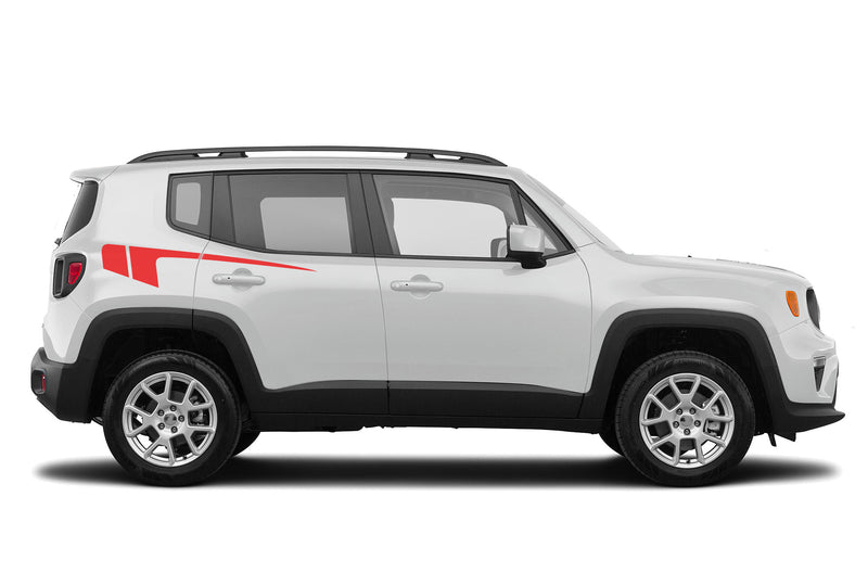 Back hockey graphics decals compatible with Jeep Renegade