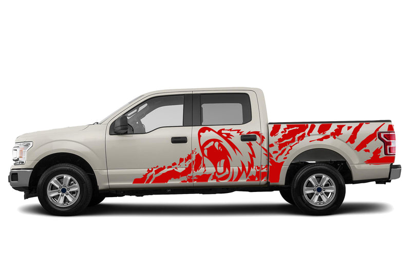 Bear splash side graphics decals for Ford F150 2015-2020