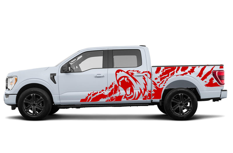 Bear splash side graphics decals for Ford F150