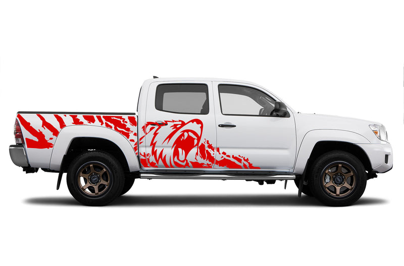 Bear splash side graphics decals for Toyota Tacoma 2005-2015