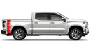 Bed side mountains stripes graphics decals for Chevrolet Silverado