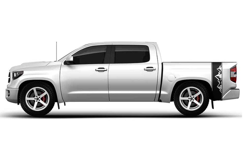 Bed side mountains stripes graphics decals for Toyota Tundra