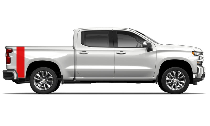 Bed side stripes graphics decals for Chevrolet Silverado