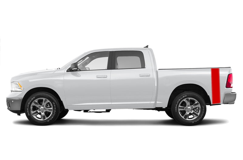 Bed side stripes graphics decals for Dodge Ram 2009-2018