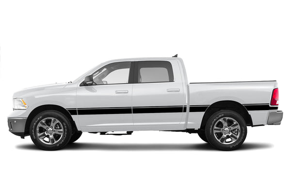 Belt center side stripes graphics decals for Dodge Ram 2009-2018