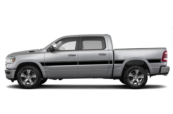 Belt center side stripes graphics decals for Dodge Ram