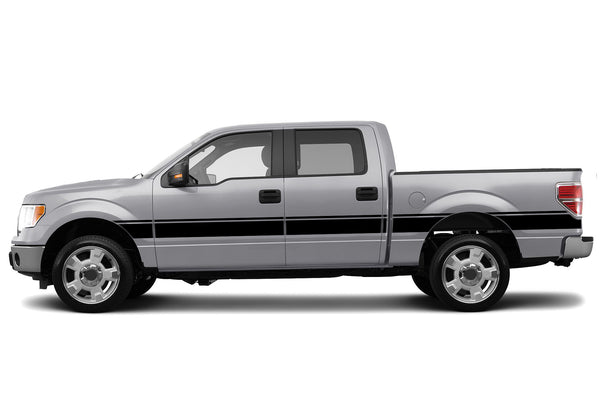 Belt center side stripes graphics decals for Ford F150 2009-2014