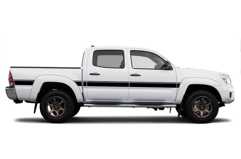 Belt center side stripes decals graphics compatible with Toyota Tacoma 2005-2015