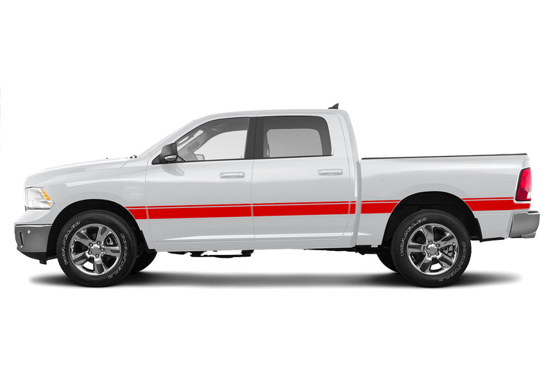 Belt center side stripes graphics decals for Dodge Ram 2009-2018