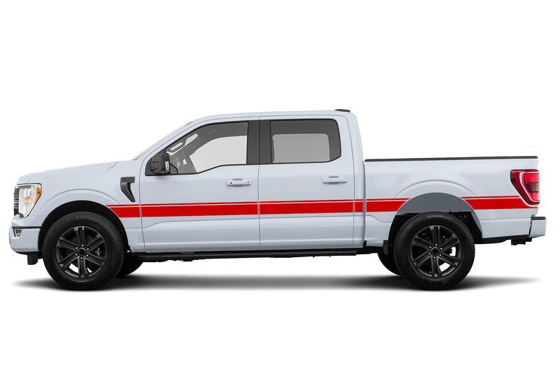 Belt center side stripes graphics decals for Ford F150