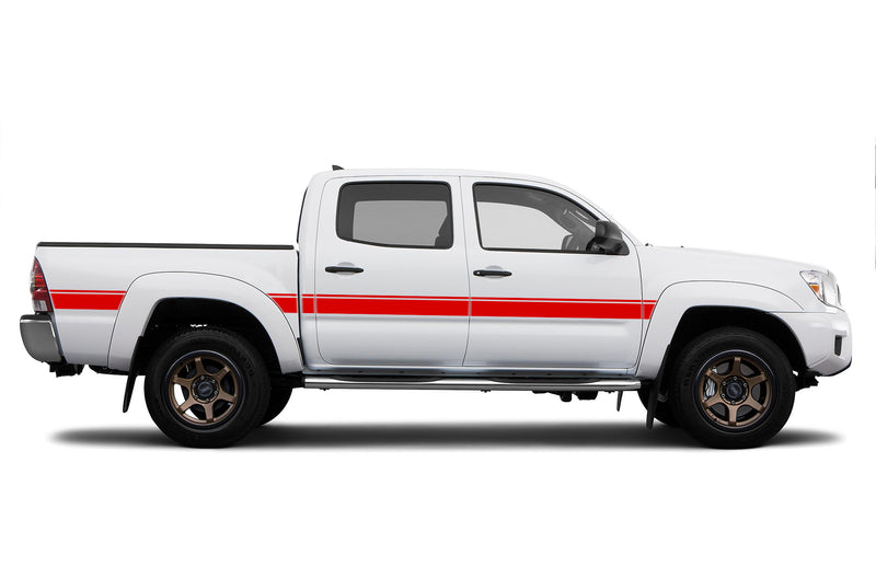 Belt center side stripes decals graphics compatible with Toyota Tacoma 2005-2015