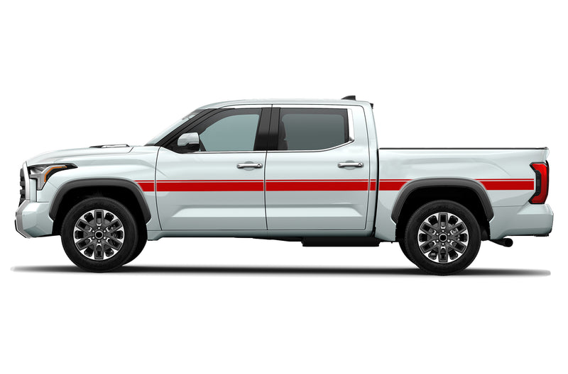 Belt center stripes side graphics decals for Toyota Tundra