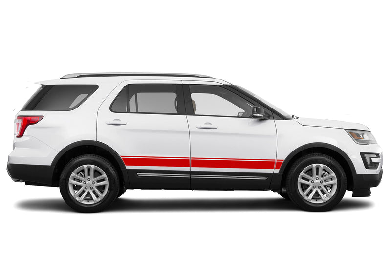 Belt line side stripes graphics decals for Ford Explorer 2011-2019