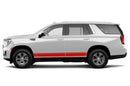 Belt line stripes side graphics decals for GMC Yukon