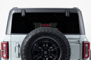 Black perforated rear window decal graphics for Ford Bronco