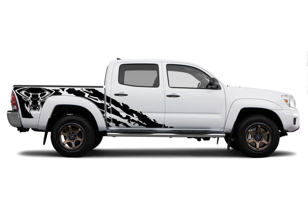 Bull shredded graphics decals for Toyota Tacoma 2005-2015