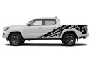 Bull shredded side graphics compatible decals for Toyota Tacoma