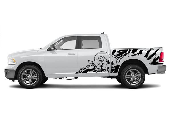 Bull splash side graphics decals for Dodge Ram 2009-2018