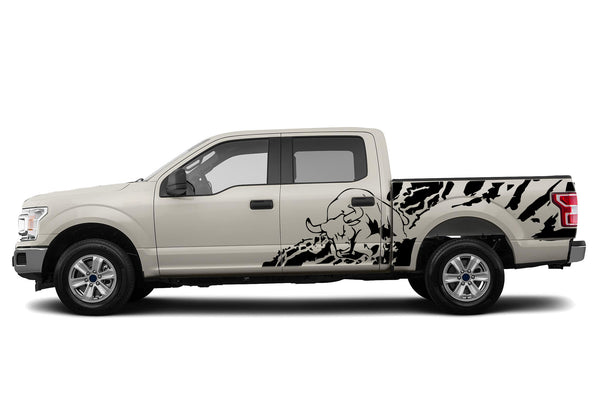 Bull splash side graphics decals for Ford F150 2015-2020