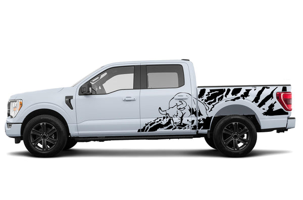 Bull splash side graphics decals for Ford F150