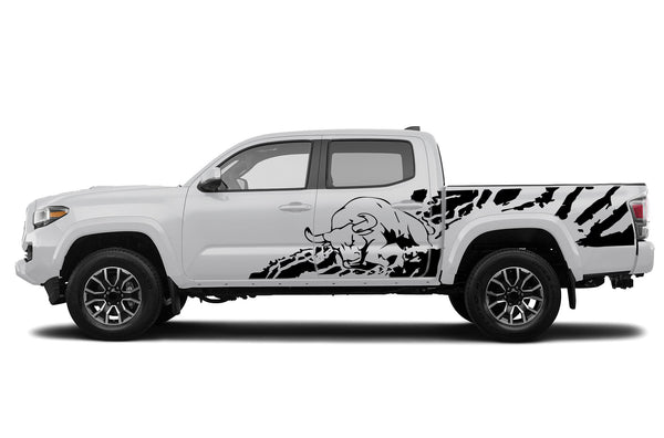 Bull splash side graphics decals for Toyota Tacoma