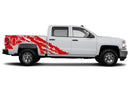 Bull shredded graphics decals for Chevrolet Silverado 2014-2018