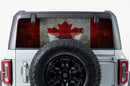 Canada flag perforated rear window decal graphics for Ford Bronco
