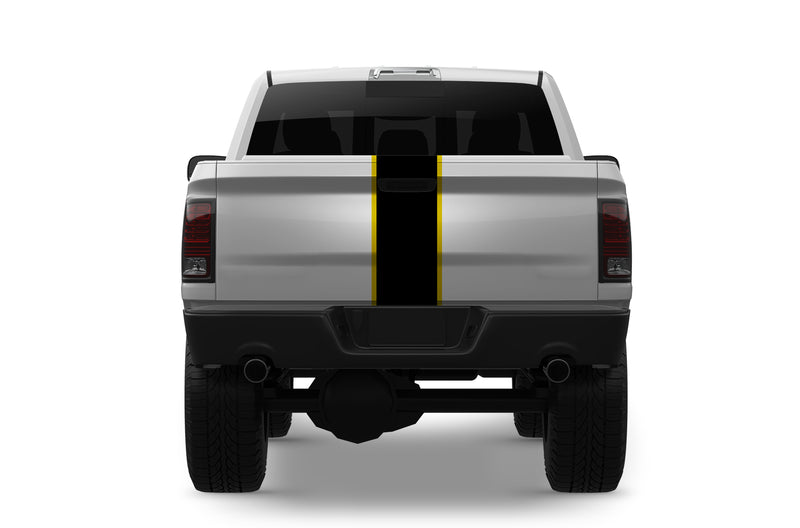Center stripes with pinstriping decals for Dodge Ram Rebel 2015-2018