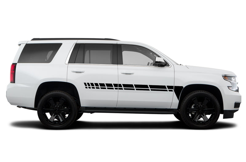 Center retro stripes graphics decals for Chevrolet Tahoe 2015-2020