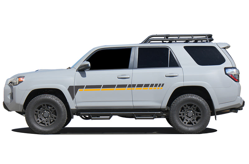 Center retro dashed lines stripes graphics decals compatible with Toyota 4Runner