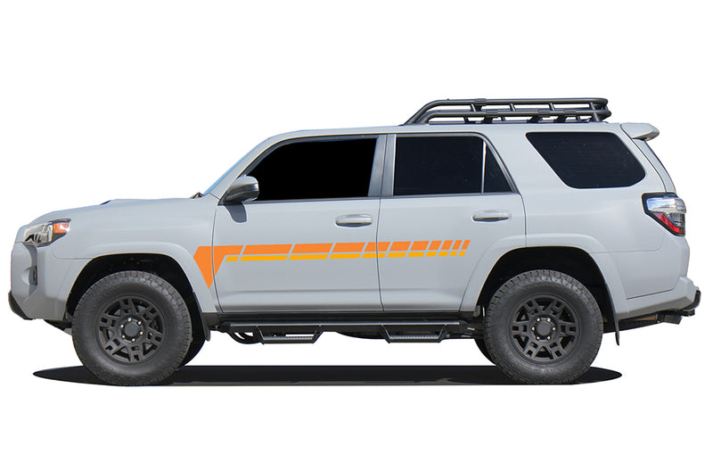 Center retro dashed lines stripes graphics decals compatible with Toyota 4Runner