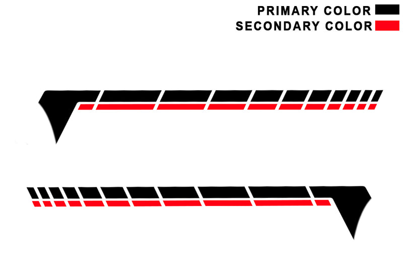 Center retro dashed lines stripes graphics decals compatible with Toyota 4Runner