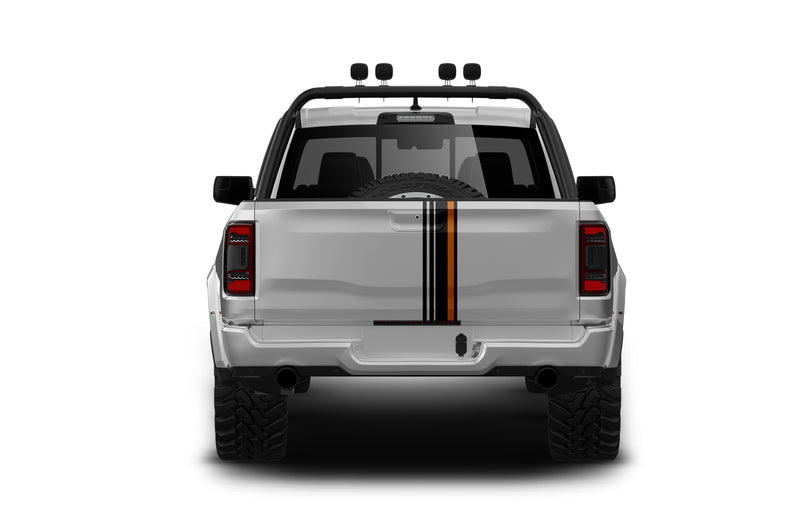 Offset stripe line decals graphics compatible with Dodge Ram TRX