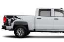 Deer skull side bed graphics decals for Chevrolet Silverado 2014-2018