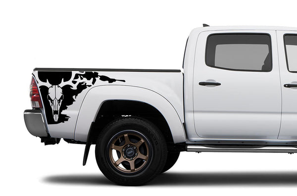 Deer skull side bed graphics decals for Toyota Tacoma 2005-2015