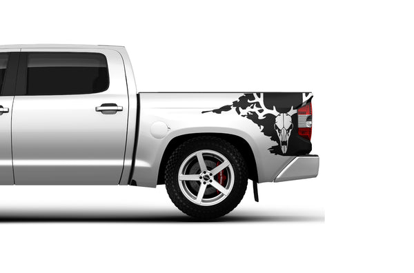 Deer skull side bed graphics decals for Toyota Tundra