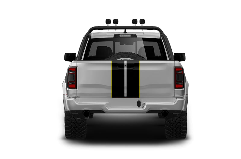 Dual stripes with pinstriping graphics decals for Dodge Ram TRX