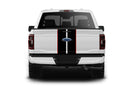 Dual rally racing stripes with pinstriping decals graphics compatible with Ford F150
